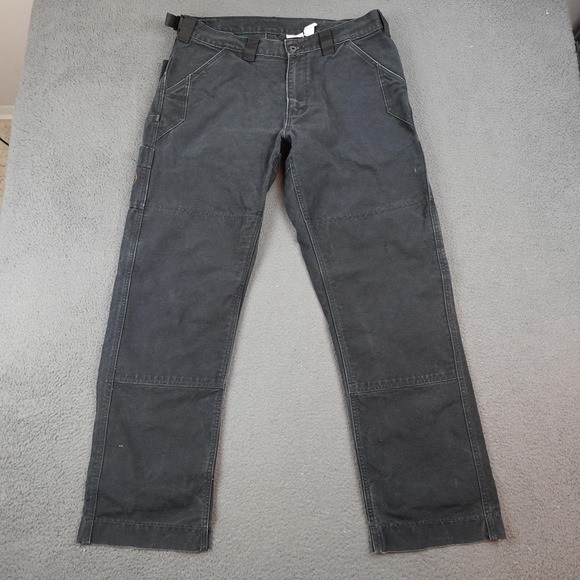 Kitanica Backcountry Pants Mens 38x34 Black Canvas Cargo Workwear USA